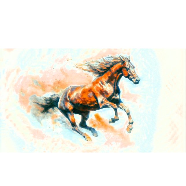 Horse Running Free Watercolor Coaster (Creator Uploaded)