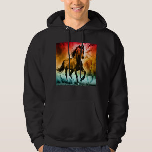 Horse running hoodie