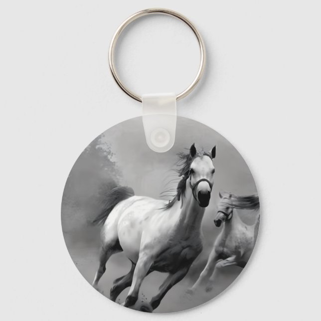 Horse Running Key Ring (Front)