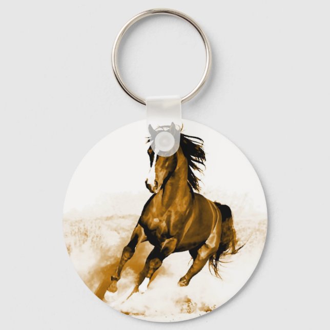 Horse Running Key Ring (Front)