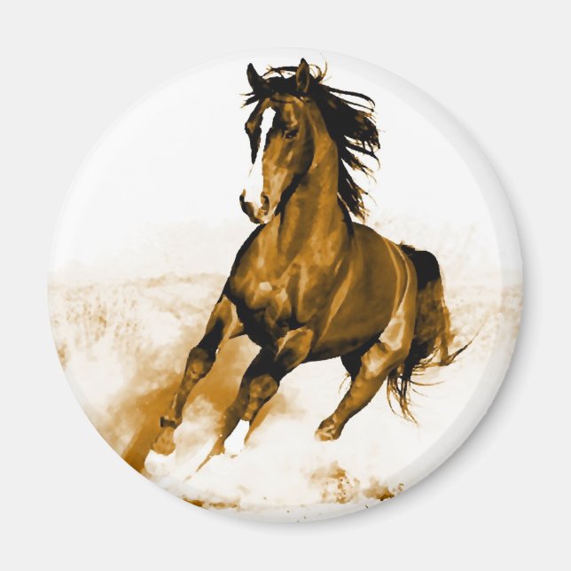 Horse Running Magnet (Front)