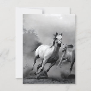 Horse Running Postcard
