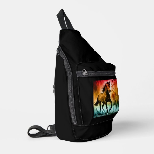 Horse running  sling bag (Left Corner)