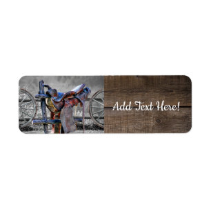 Horse Saddle Corral Fence Western Wagon Wheels
