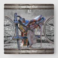 Horse Saddle Corral Fence Western Wagon Wheels 