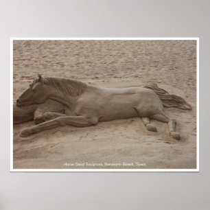Horse Sand Sculpture Print