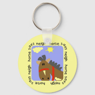 Horse Says Neigh Tshirts and Gifts Key Ring