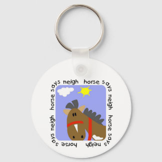 Horse Says Neigh Tshirts and Gifts Key Ring