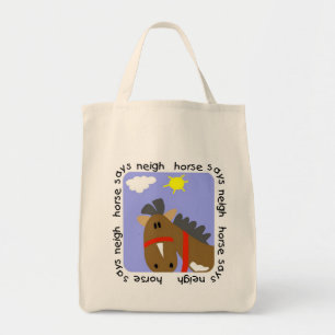 Horse Says Neigh Tshirts and Gifts Tote Bag