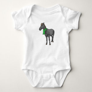 Horse Scarf Baby Bodysuit