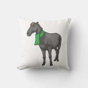 Horse Scarf Cushion