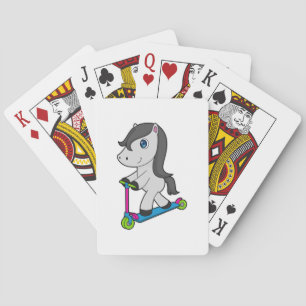 Horse Scooter Playing Cards