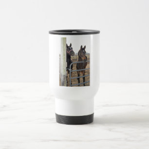 Horse Sense Horses Travel Mug
