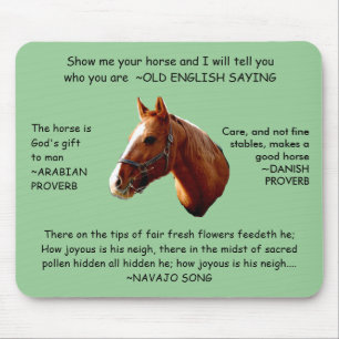 HORSE SENSE - mousepad