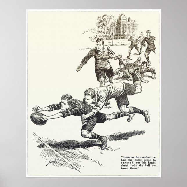Horse Sense - Vintage Rugby Print (Front)