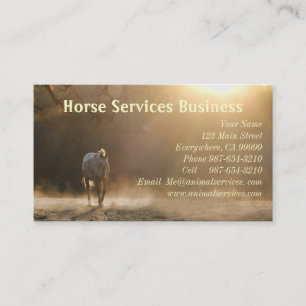 Horse Services/Horse Veterinarian Business Cards