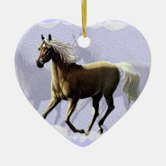 Horse Shadow Ceramic Tree Decoration