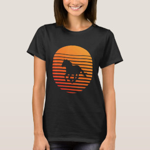 Horse Shadow Silhouette In Front Of A Sun T-Shirt