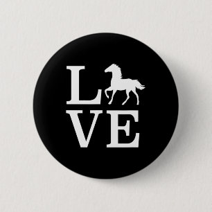 Horse Shirt Equestrian Gifts Horseback Riding Love 6 Cm Round Badge