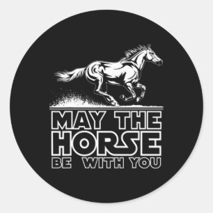 Horse Shirts For Girls Funny Horse Riding Gifts Ho Classic Round Sticker