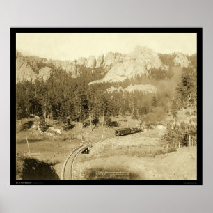 Horse Shoe Curve Buckhorn Mountain SD 1891 Poster