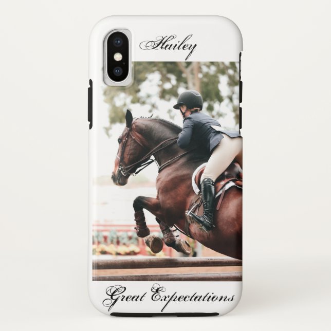 Horse Show Horse & Rider Equestrian Hunter Jumper Case-Mate iPhone Case (Back)