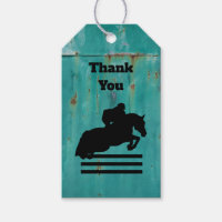 Horse Show Hunter Jumper Silhouette Thank You
