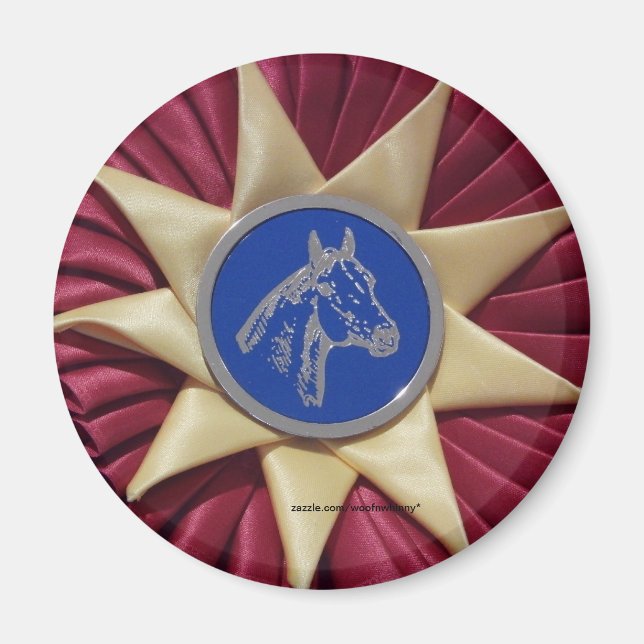 Horse Show Rosette Magnet (Front)