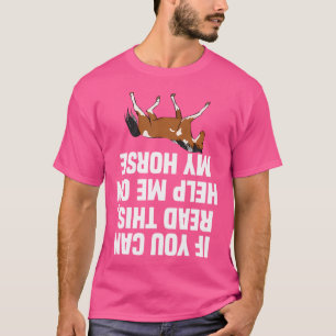 Horse Show Upside Down Equestrian Showjumping Comp T-Shirt