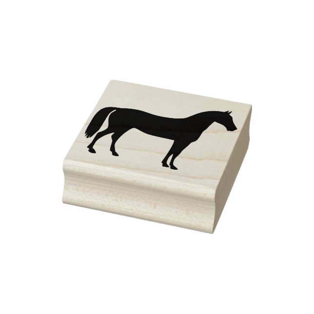 horse silhouette art stamp  (Stamp)