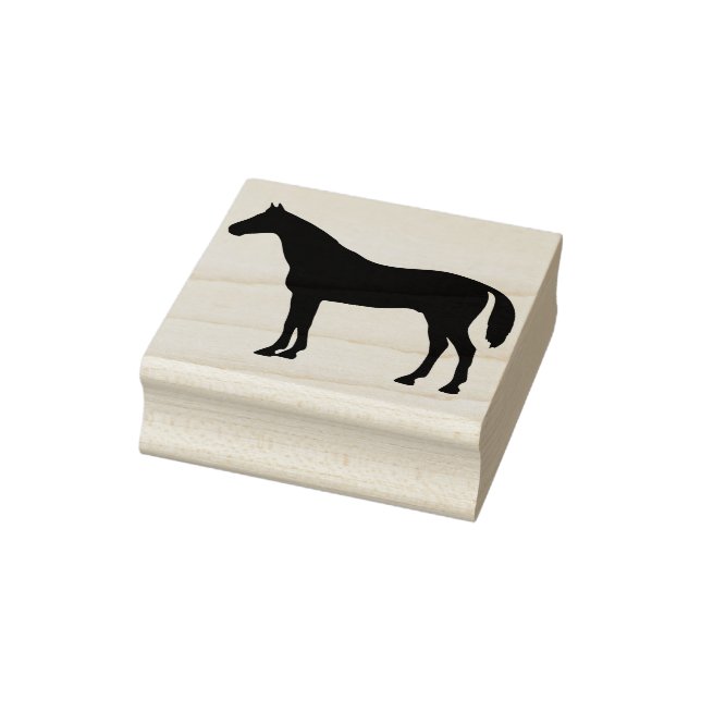 horse silhouette art stamp (Stamp)