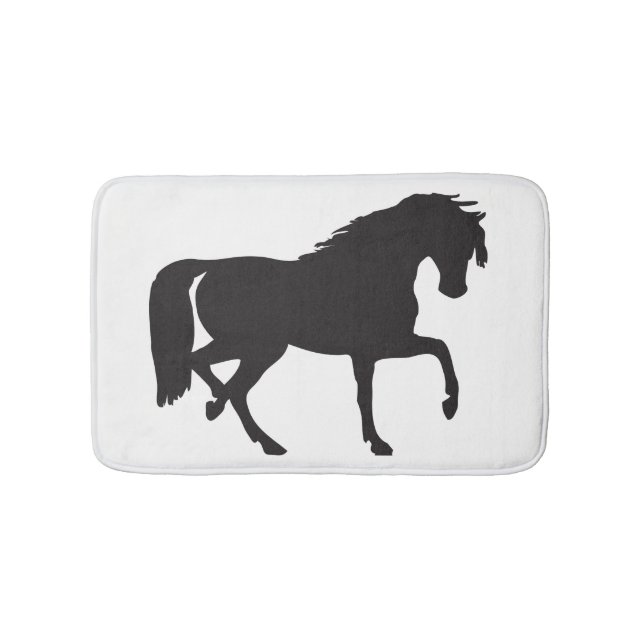 Horse Silhouette Bath Mat (Front)