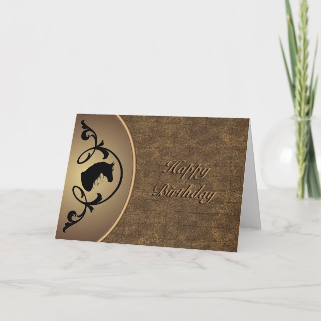 Horse Silhouette Card (Front)