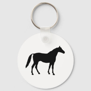 Horse Silhouette Key Ring