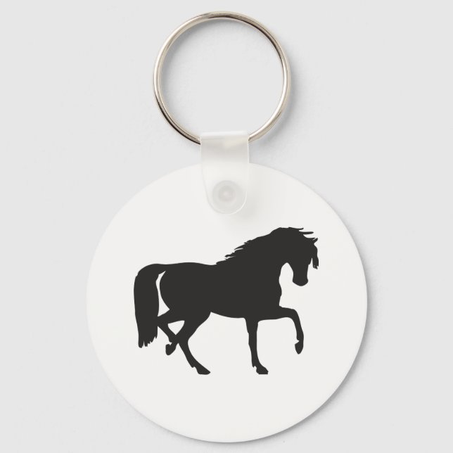 Horse Silhouette Key Ring (Front)