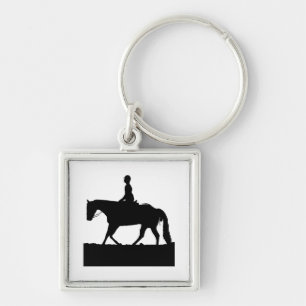 Horse Silhouette Key Ring