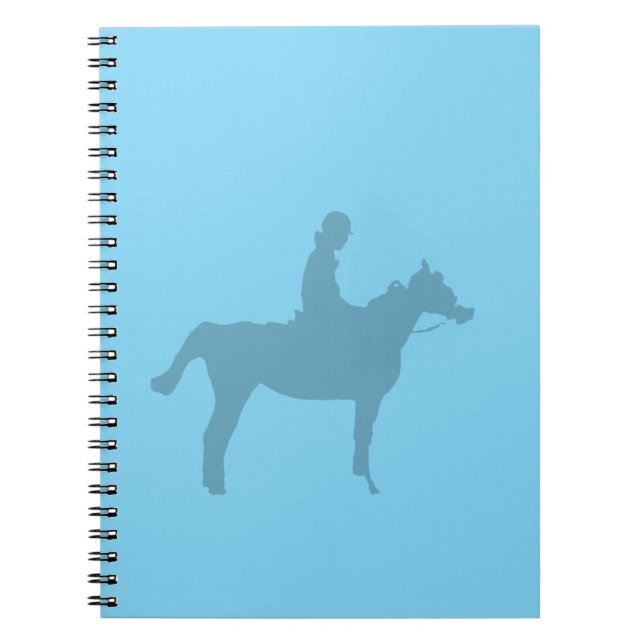 Horse Silhouette Small Notepad Notebook (Front)