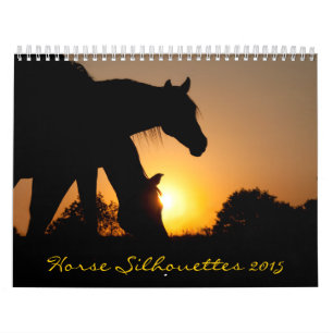 Horse Silhouettes Calendar