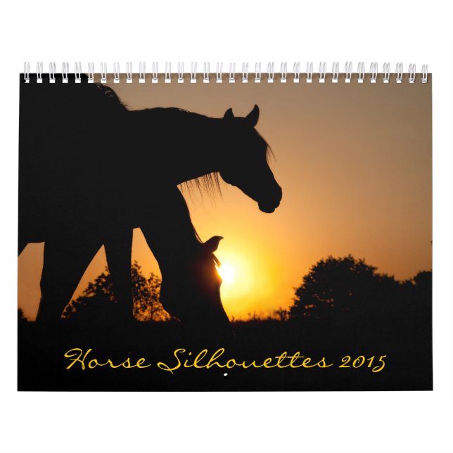 Horse Silhouettes Calendar (Cover)