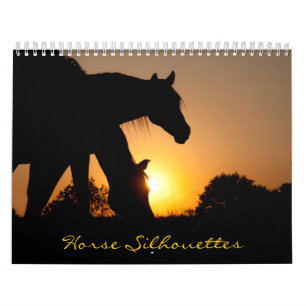 Horse Silhouettes Calendar
