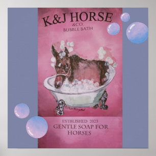 horse soap add  poster