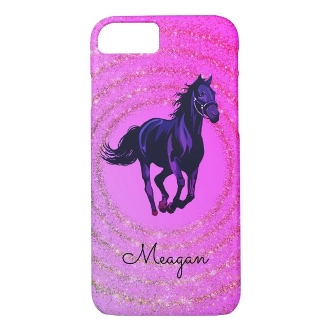 Horse Sparkle Custom iPhone / iPad case (Back)