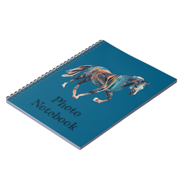 Horse Spiral Photo Notebook (Left Side)