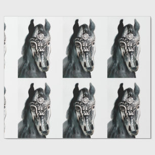 Horse Spirit Matte Wrapping Paper, 30 in x 6 ft Paper