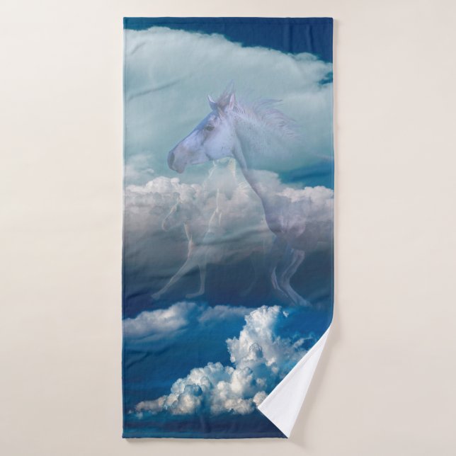 Horse Spirit SKY RIDERS Bath Towel (Bath Towel)