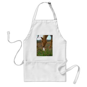 horse & Spring flower Bunny Standard Apron