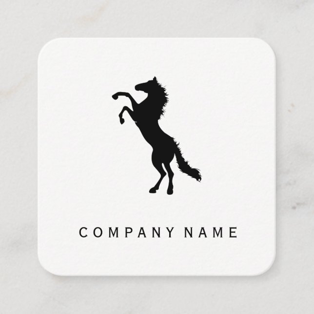 Horse Square Business Card (Front)