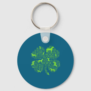 Horse St. Patrick's Day Iri-shirt - Clover Tee  Key Ring