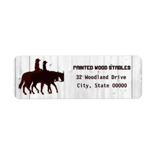 Horse Stables Western Horseback Weathered Wood