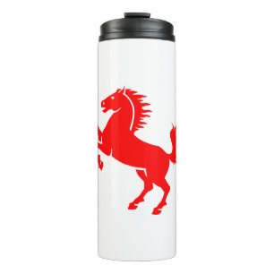 Horse Stallion Equestrian Animal Equine Mane Thermal Tumbler
